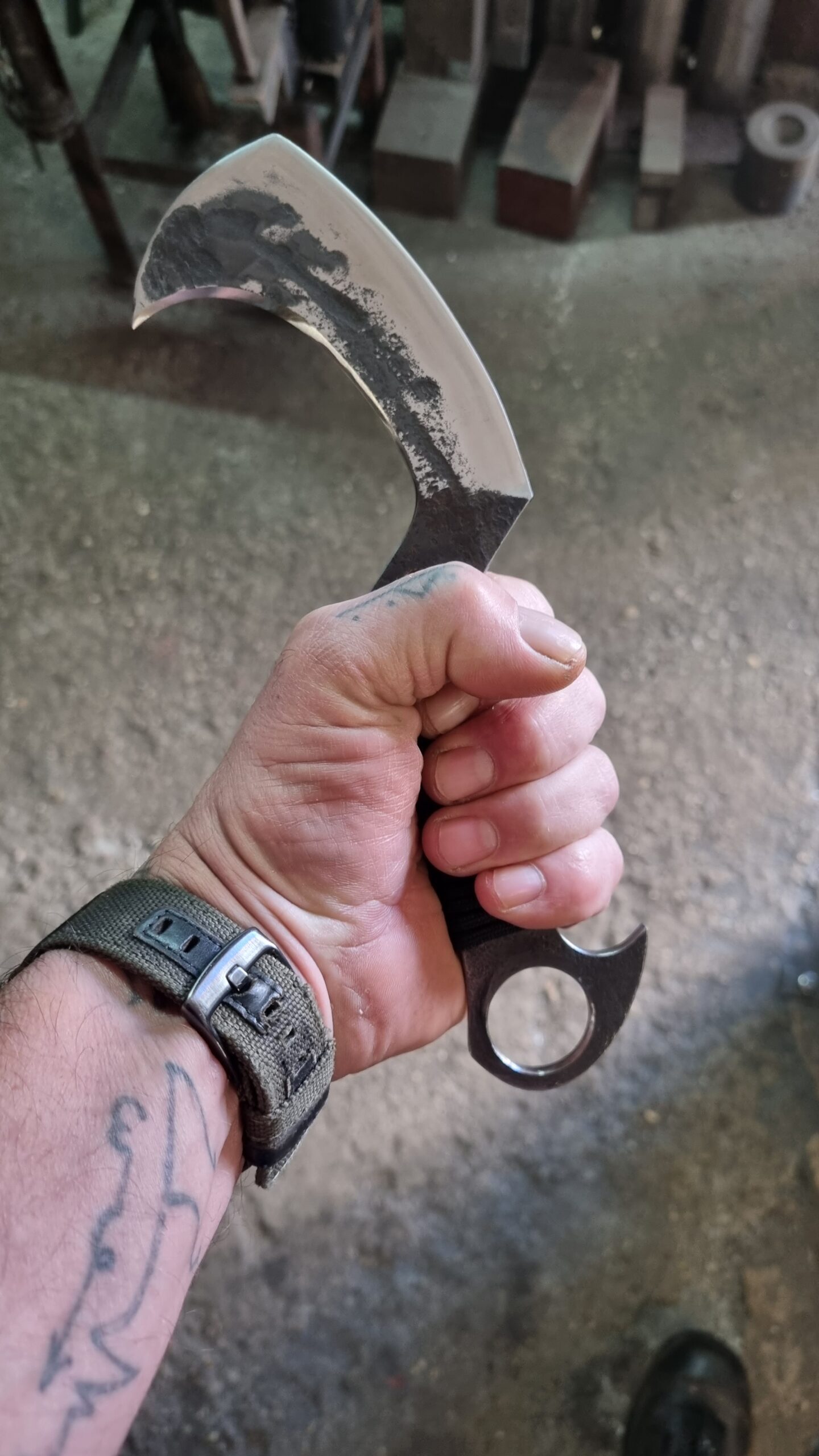 Handgeschmiedetes Allzweck-Arbeitsmesser (Hand-forged all-purpose utility knife) 7