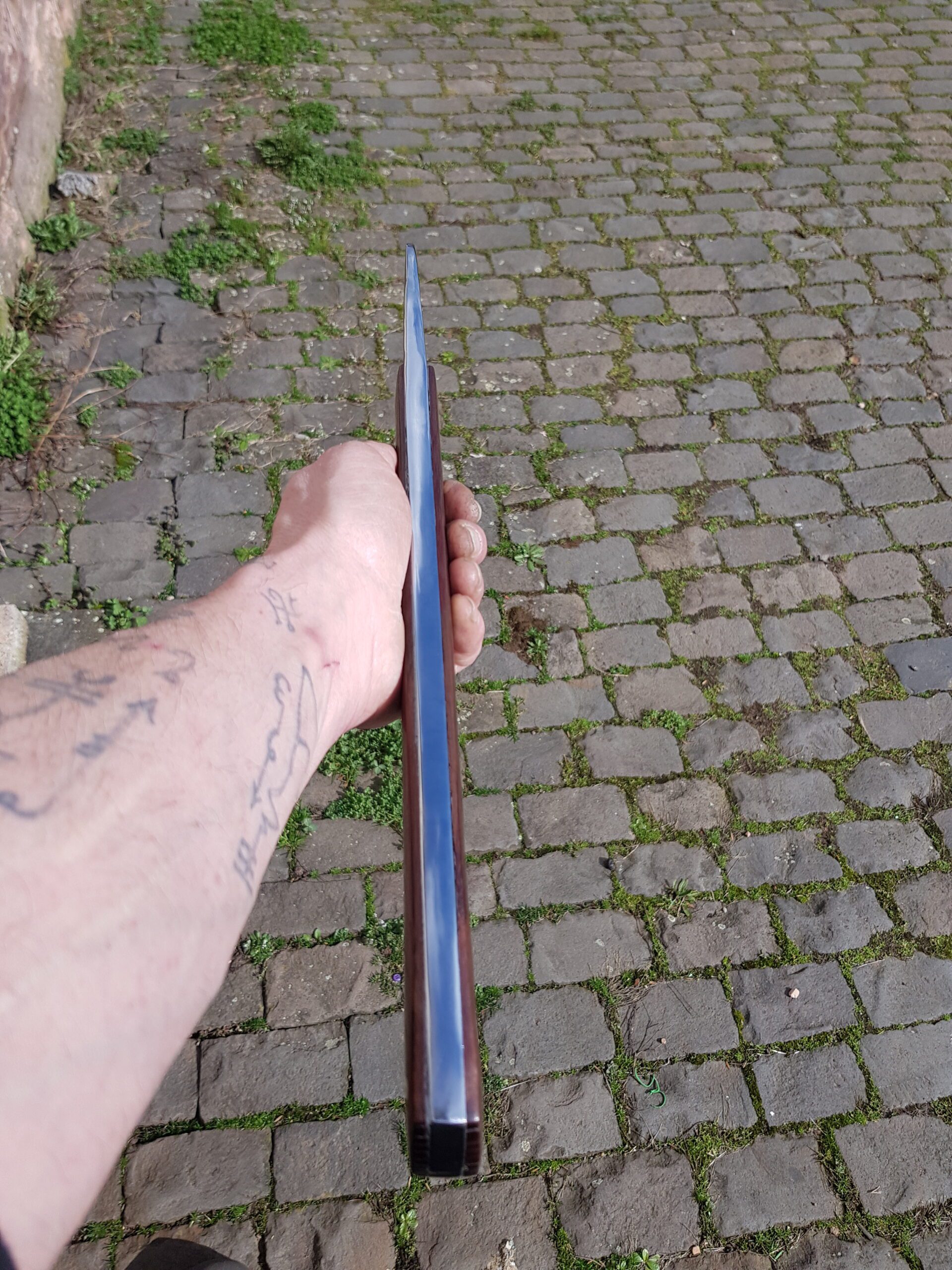 Handgeschmiedeter "Predator" aus einem einzigen Stück Karbon Stahl, in sehr ausgefallener Form – Bild 6