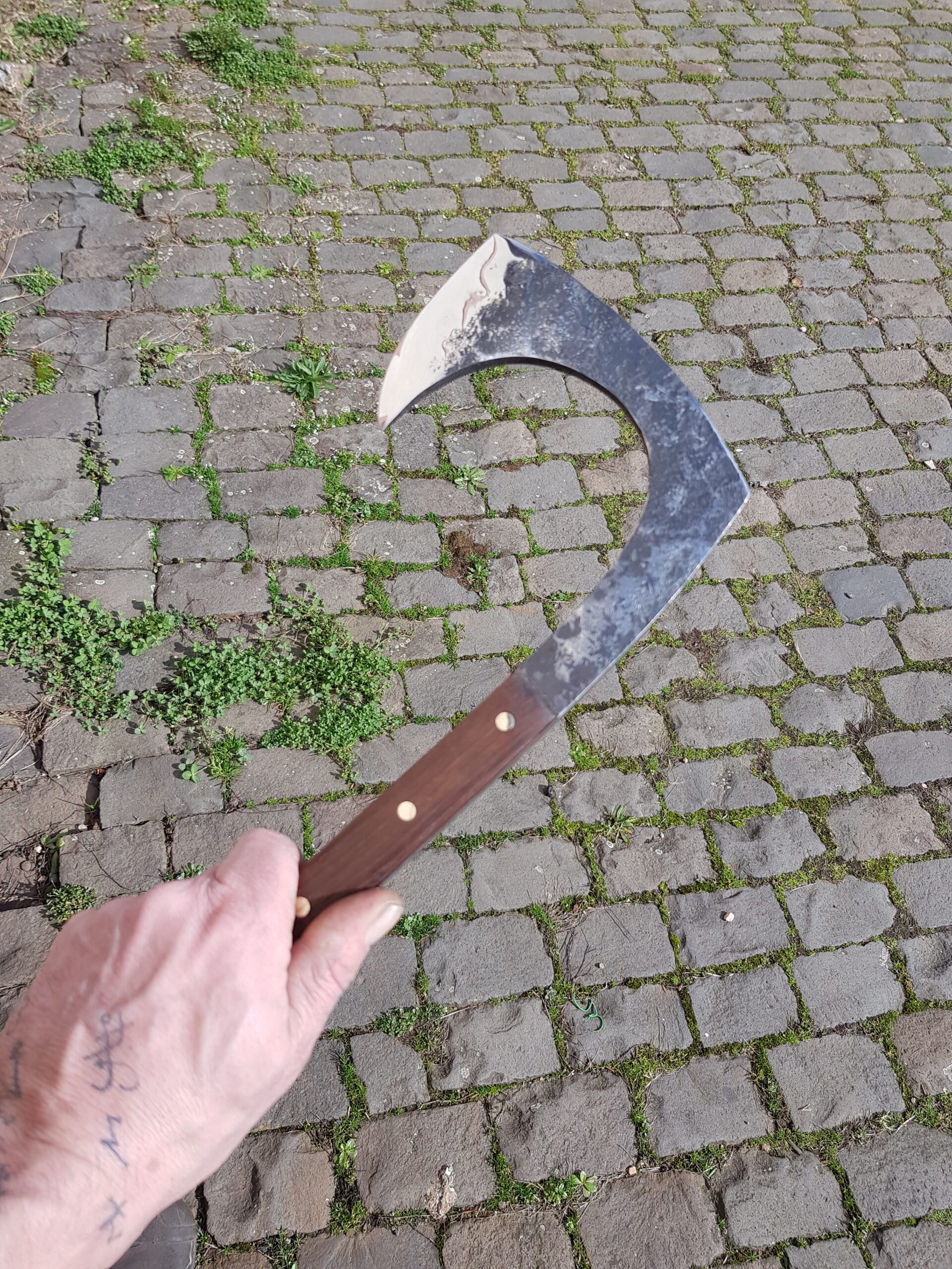 Handgeschmiedeter "Predator" aus einem einzigen Stück Karbon Stahl, in sehr ausgefallener Form – Bild 7